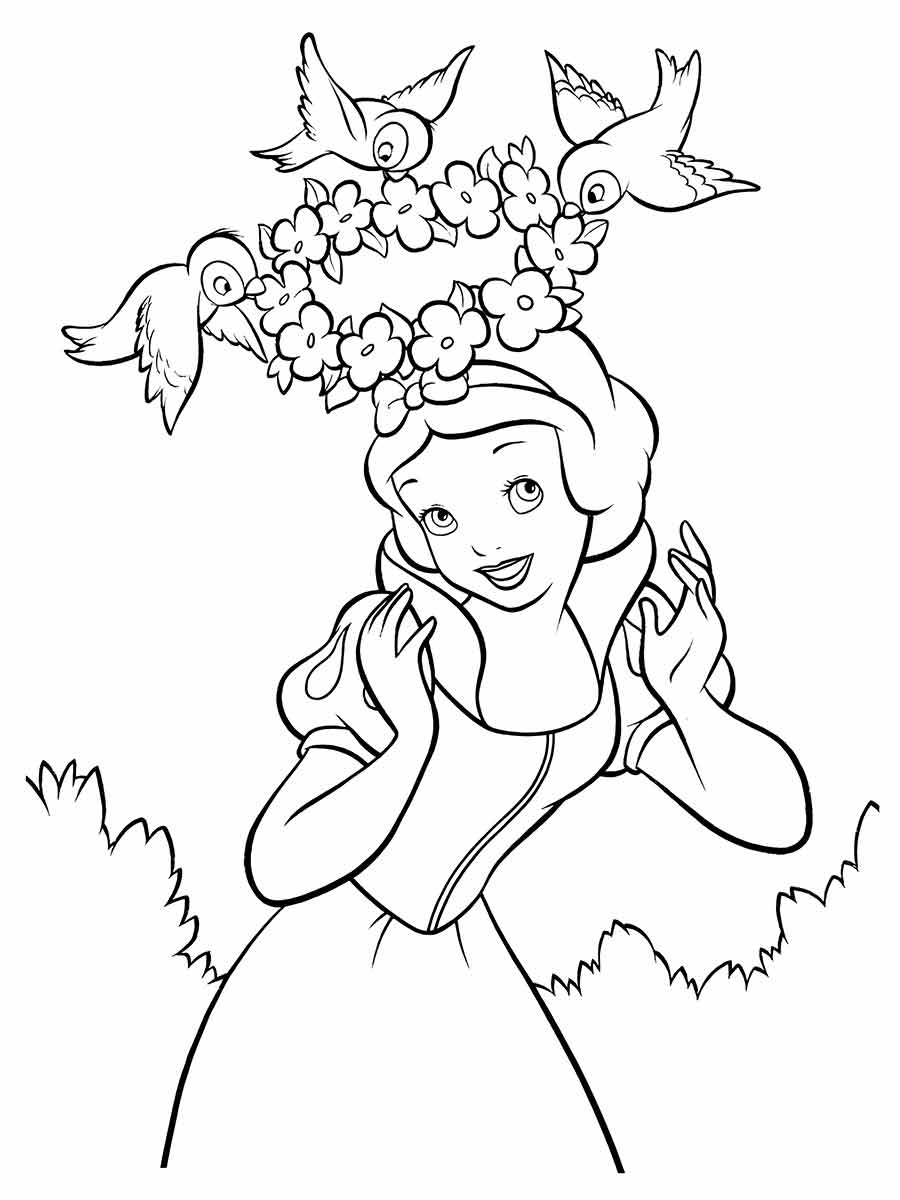 desenho branca de neve para colorir 58