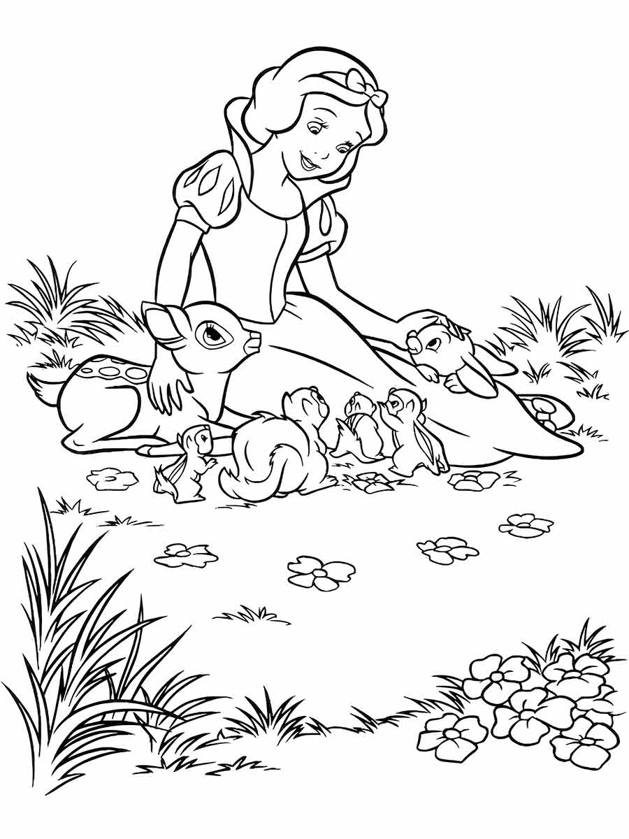 desenho branca de neve para colorir 59