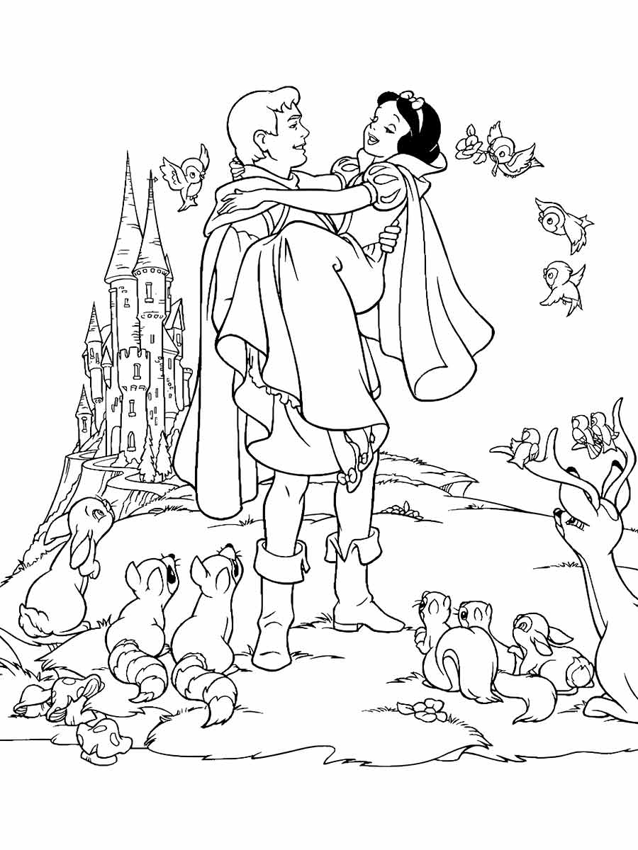 desenho branca de neve para colorir 61