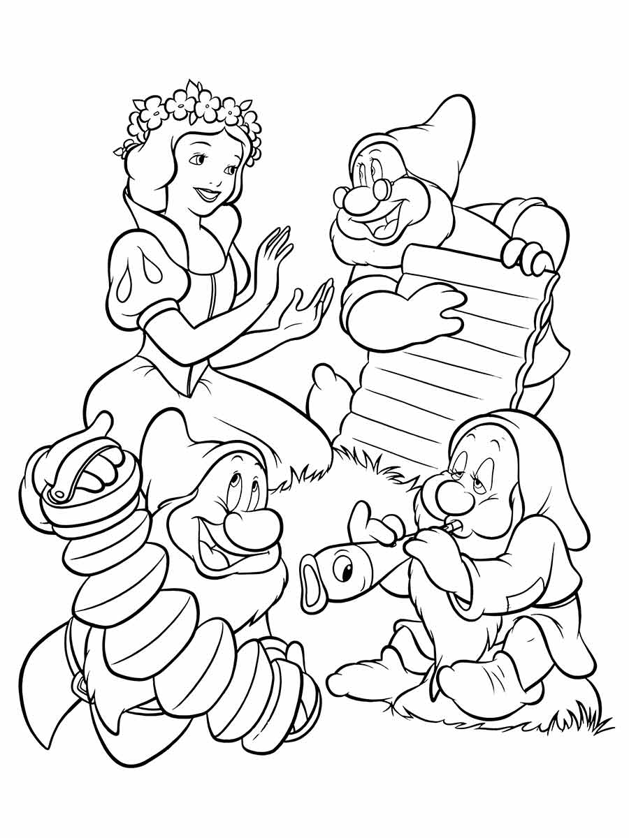 desenho branca de neve para colorir 65