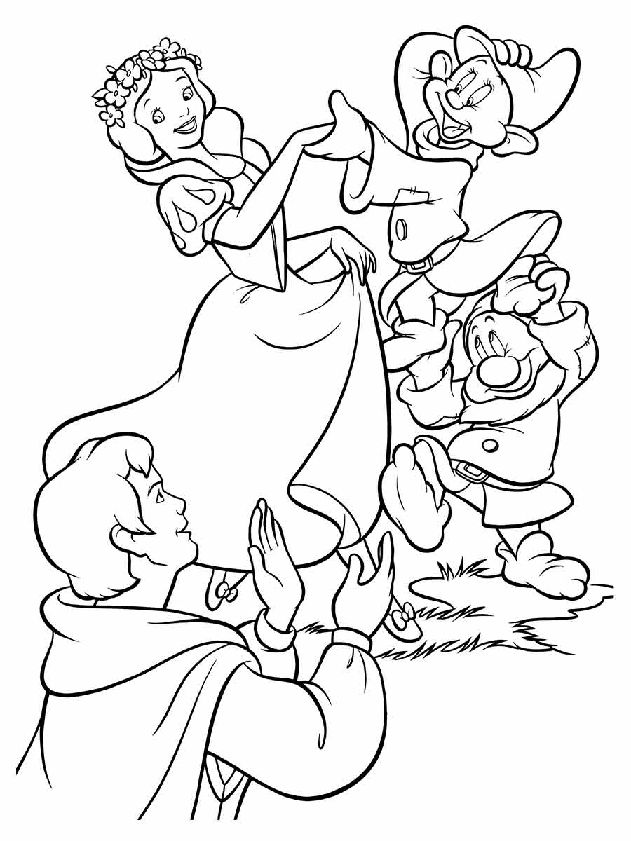 desenho branca de neve para colorir 70