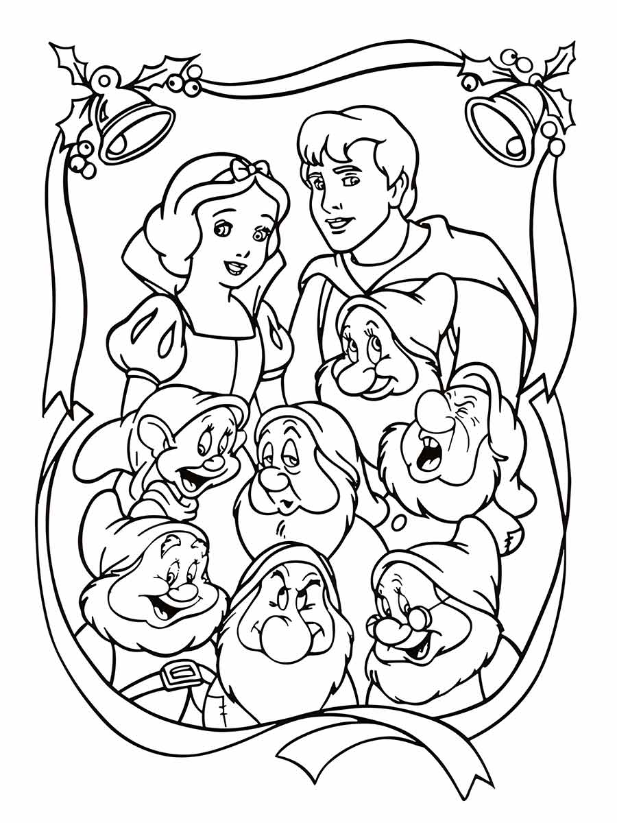 desenho branca de neve para colorir 71