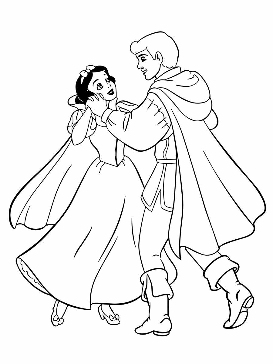 desenho branca de neve para colorir 73