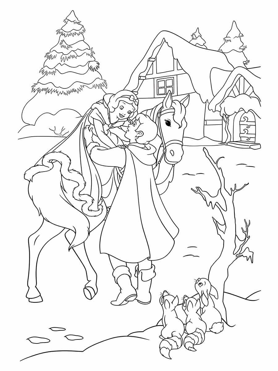 desenho branca de neve para colorir 76