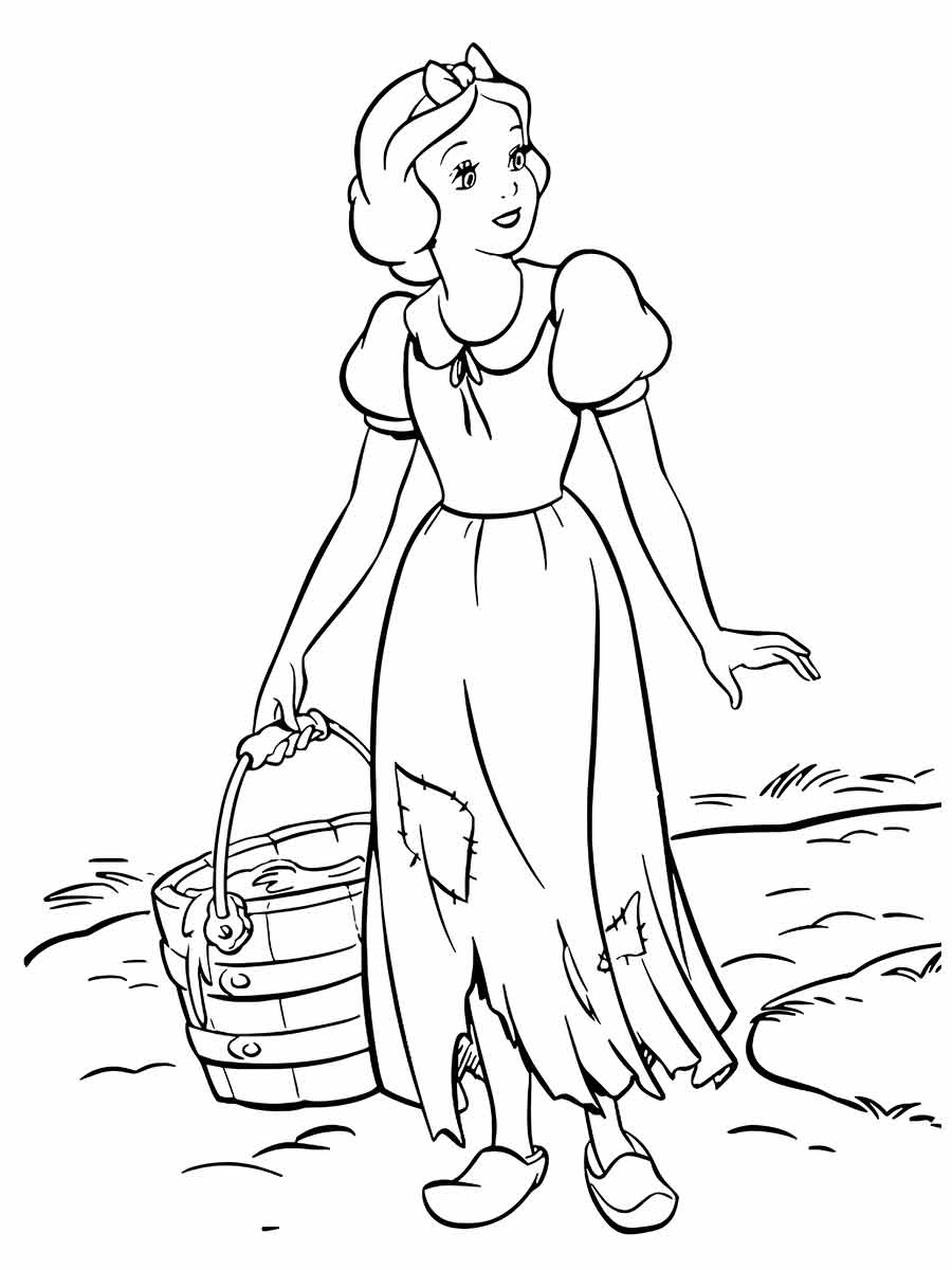 desenho branca de neve para colorir 77