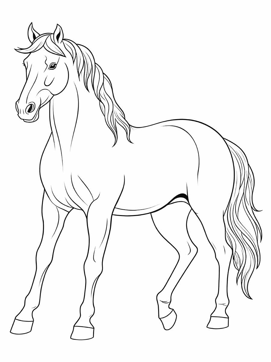 desenho cavalo para colorir 41