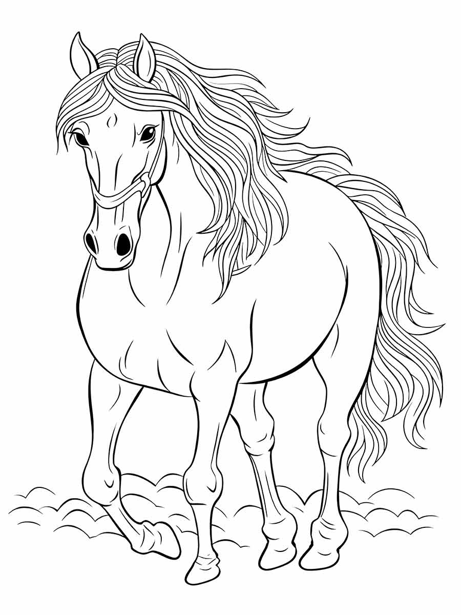 desenho cavalo para colorir 50