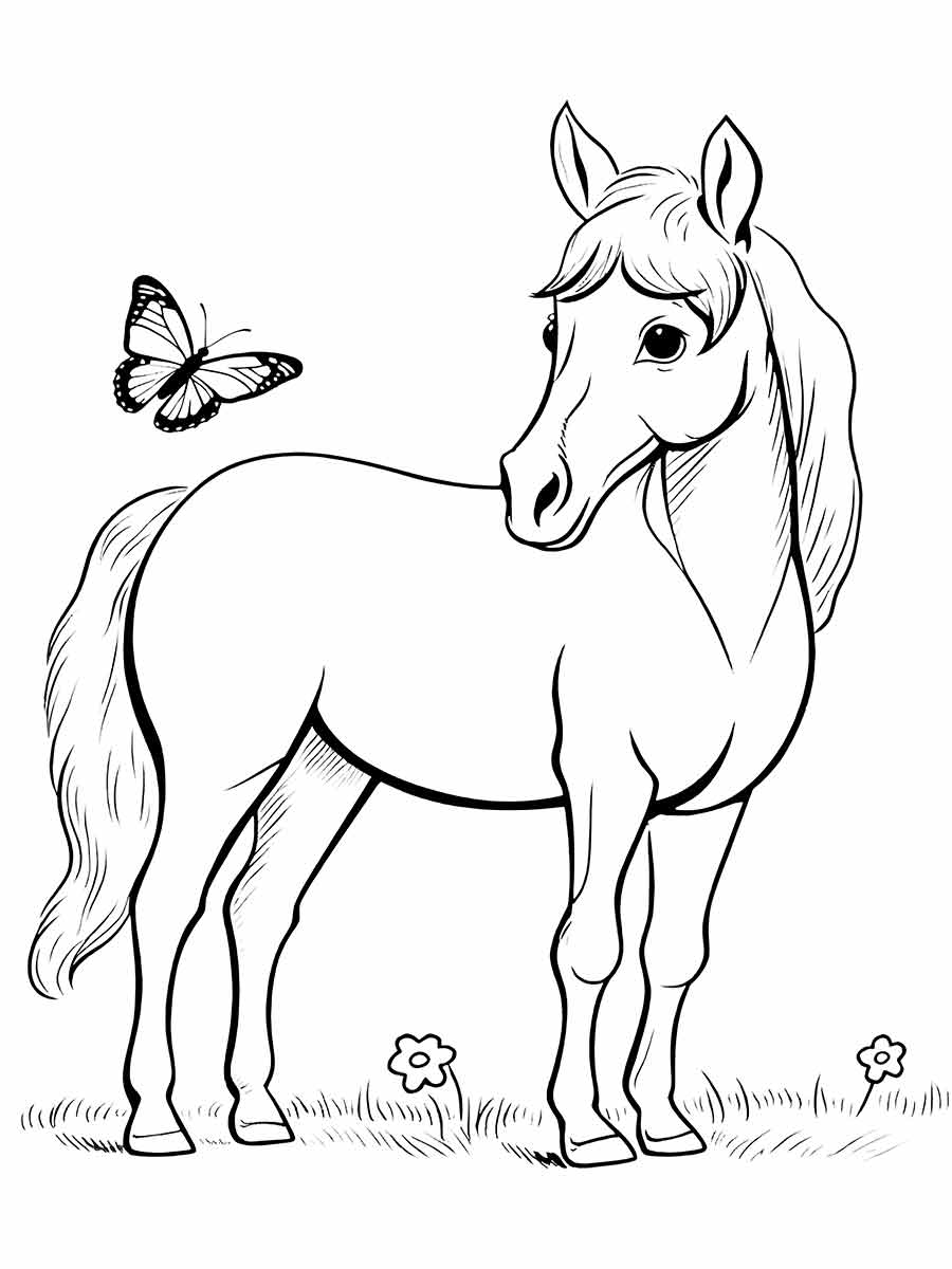 desenho cavalo para colorir 60