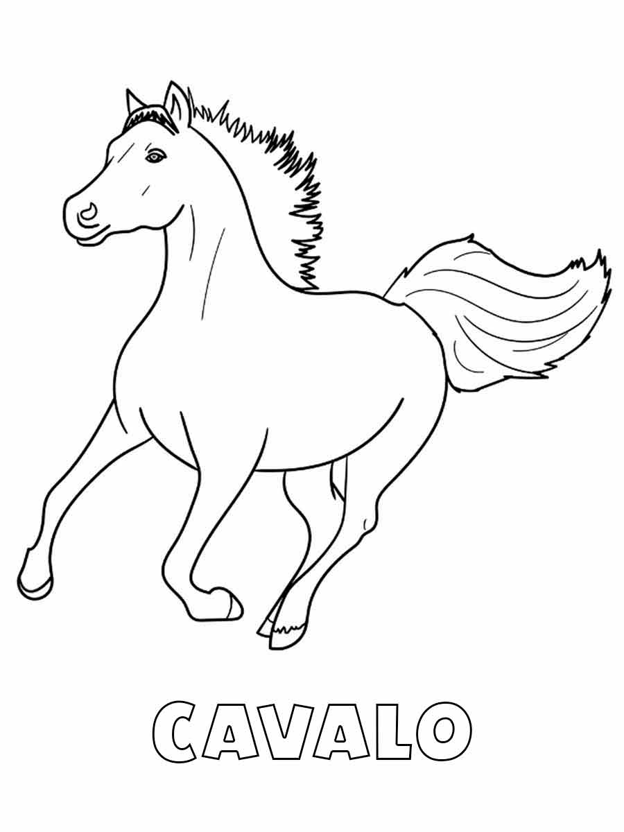 desenho cavalo para colorir 64