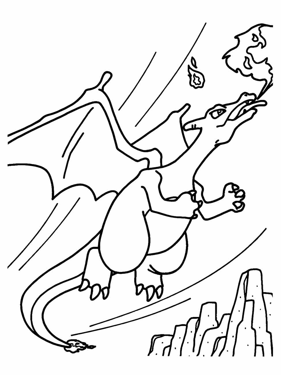 desenho charizard para colorir 17