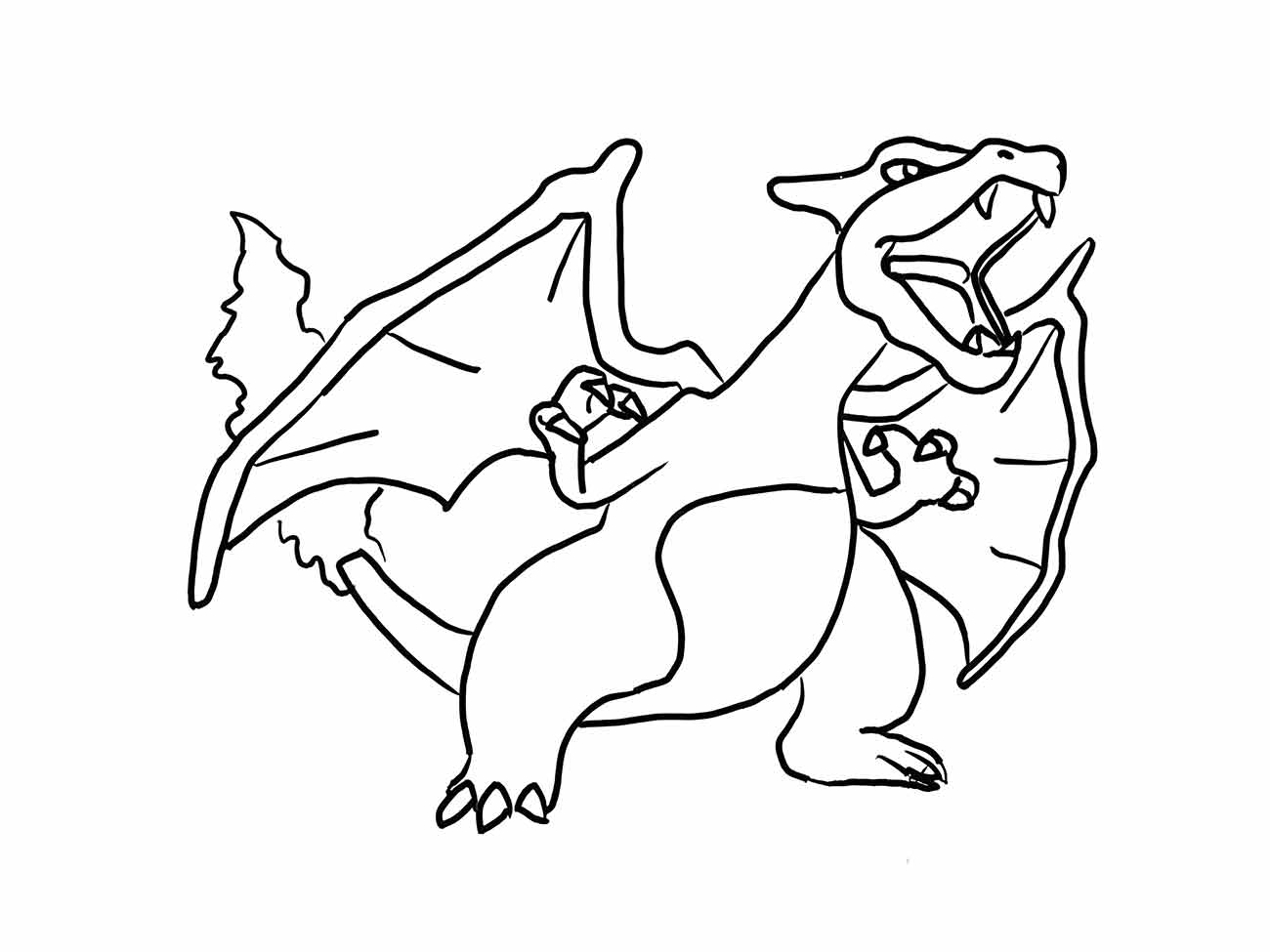 desenho charizard para colorir 19