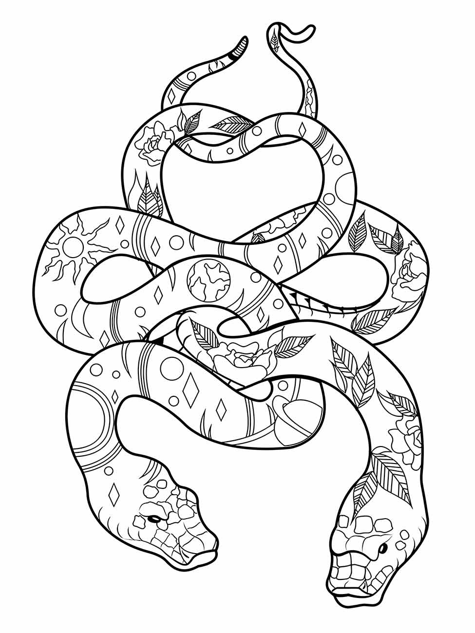 desenho cobras para colorir 21