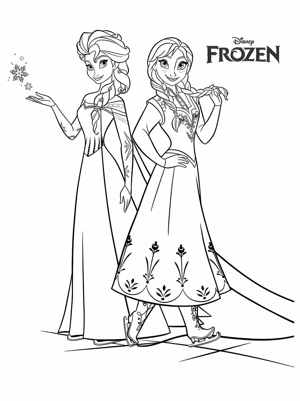 desenho da frozen para colorir 43