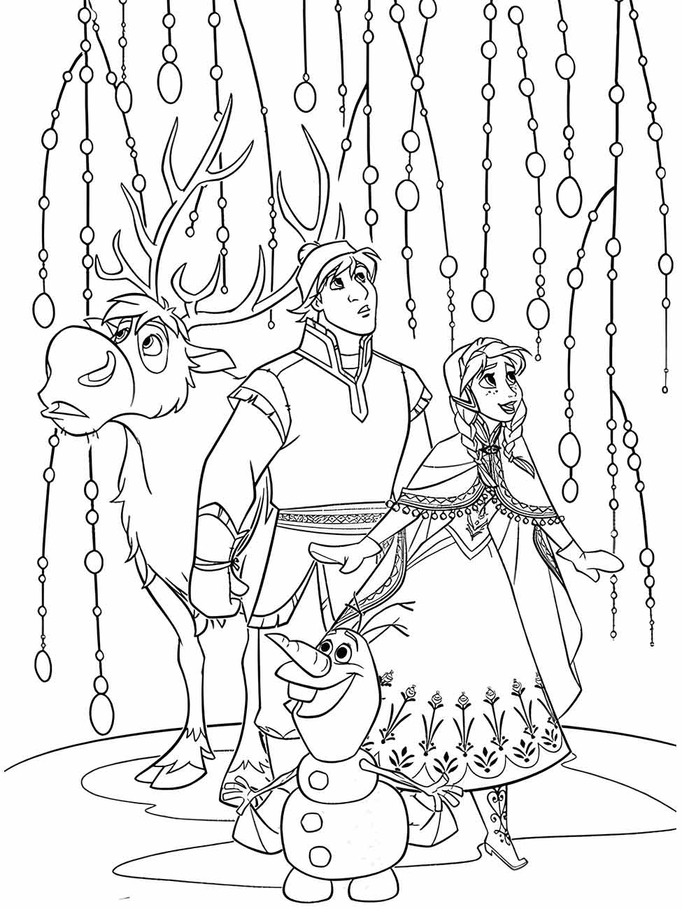 desenho da frozen para colorir 48