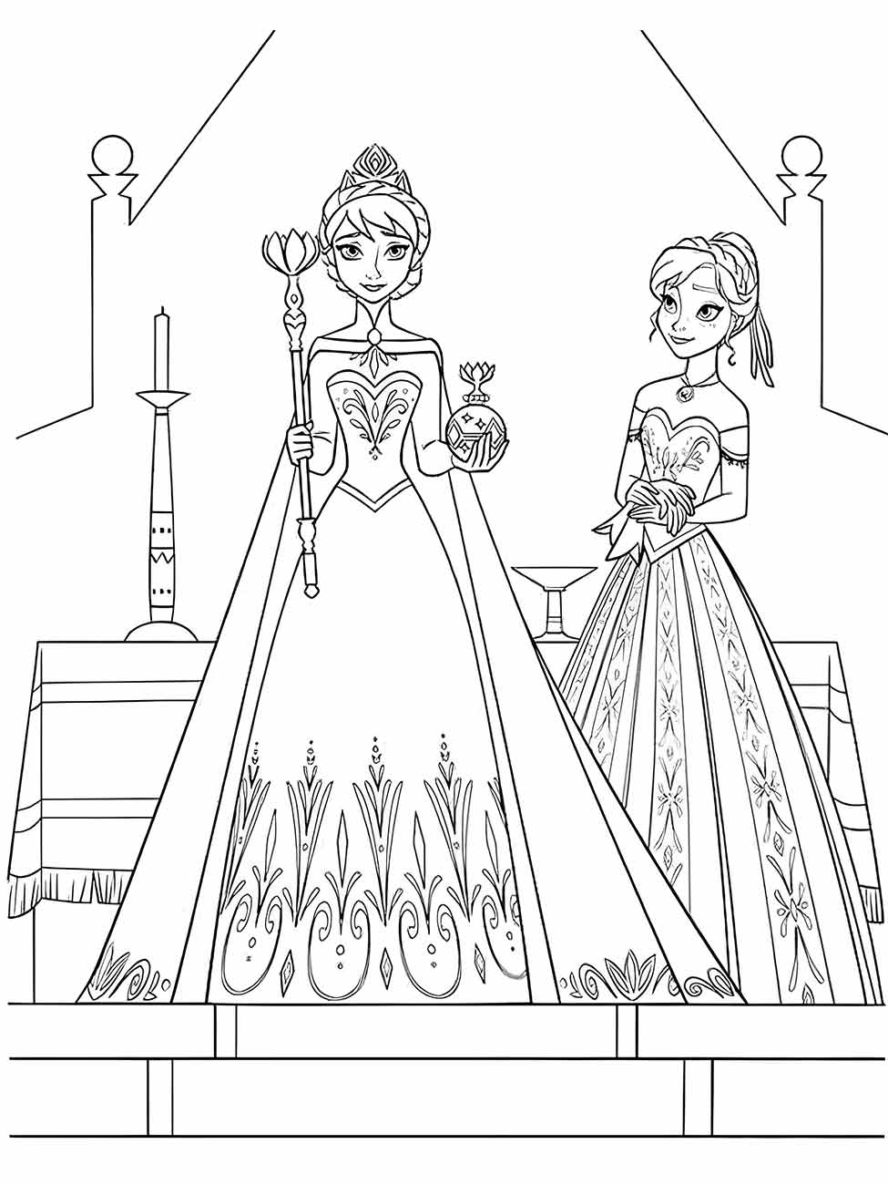 desenho da frozen para colorir 50