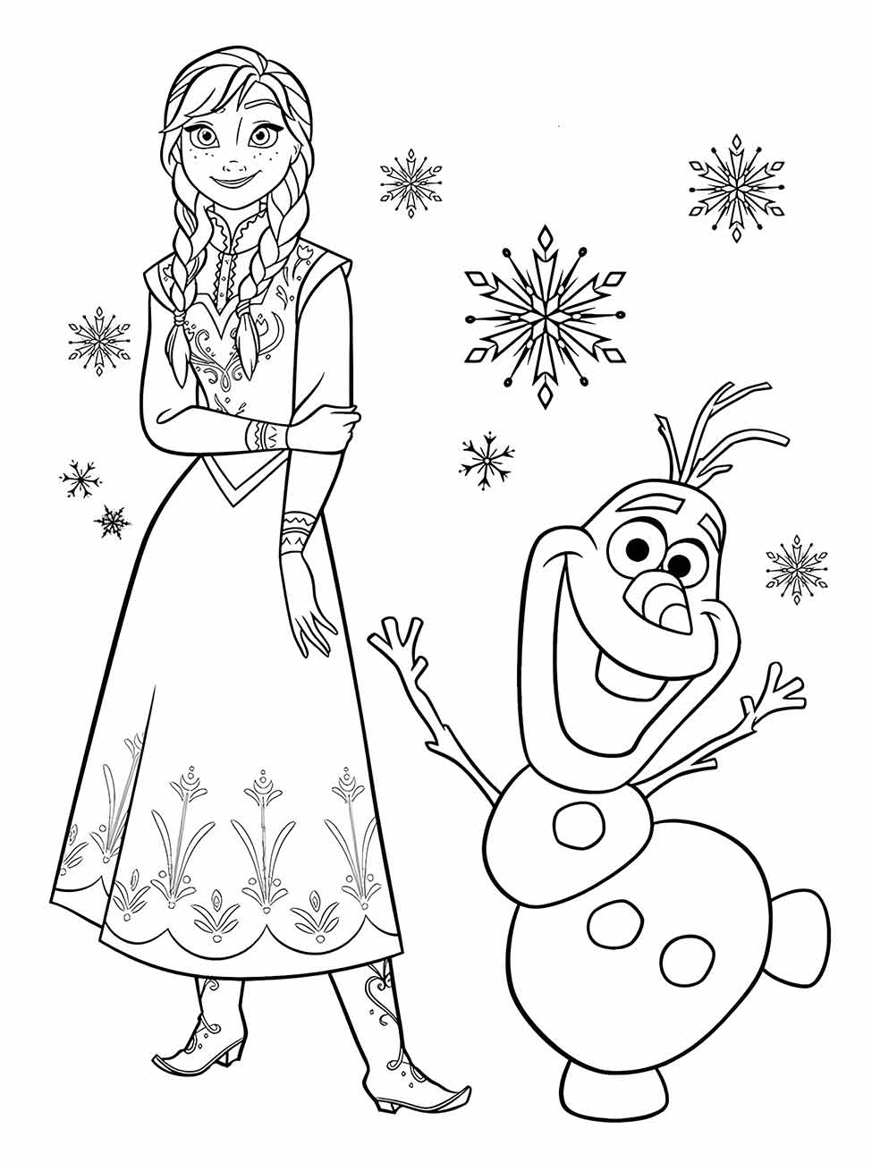 desenho da frozen para colorir 54