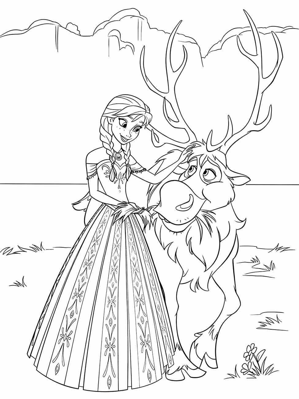 desenho da frozen para colorir 56