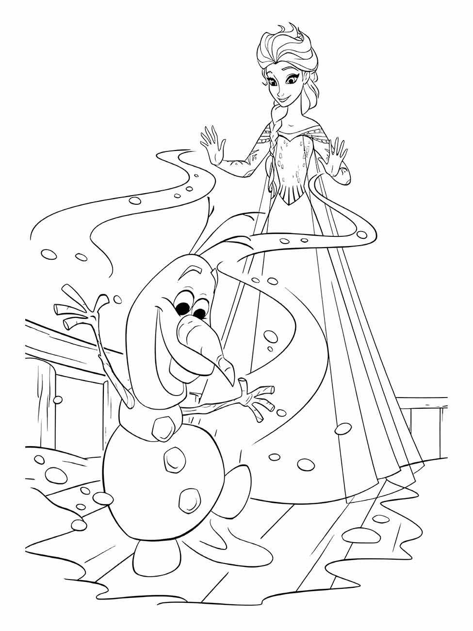 desenho da frozen para colorir 57