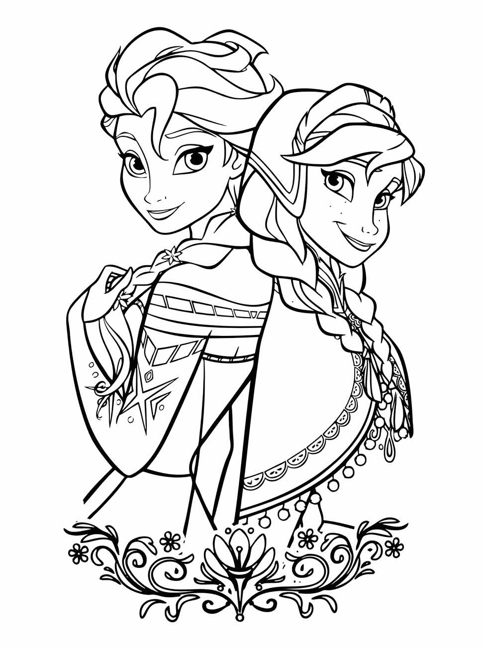 desenho da frozen para colorir 59