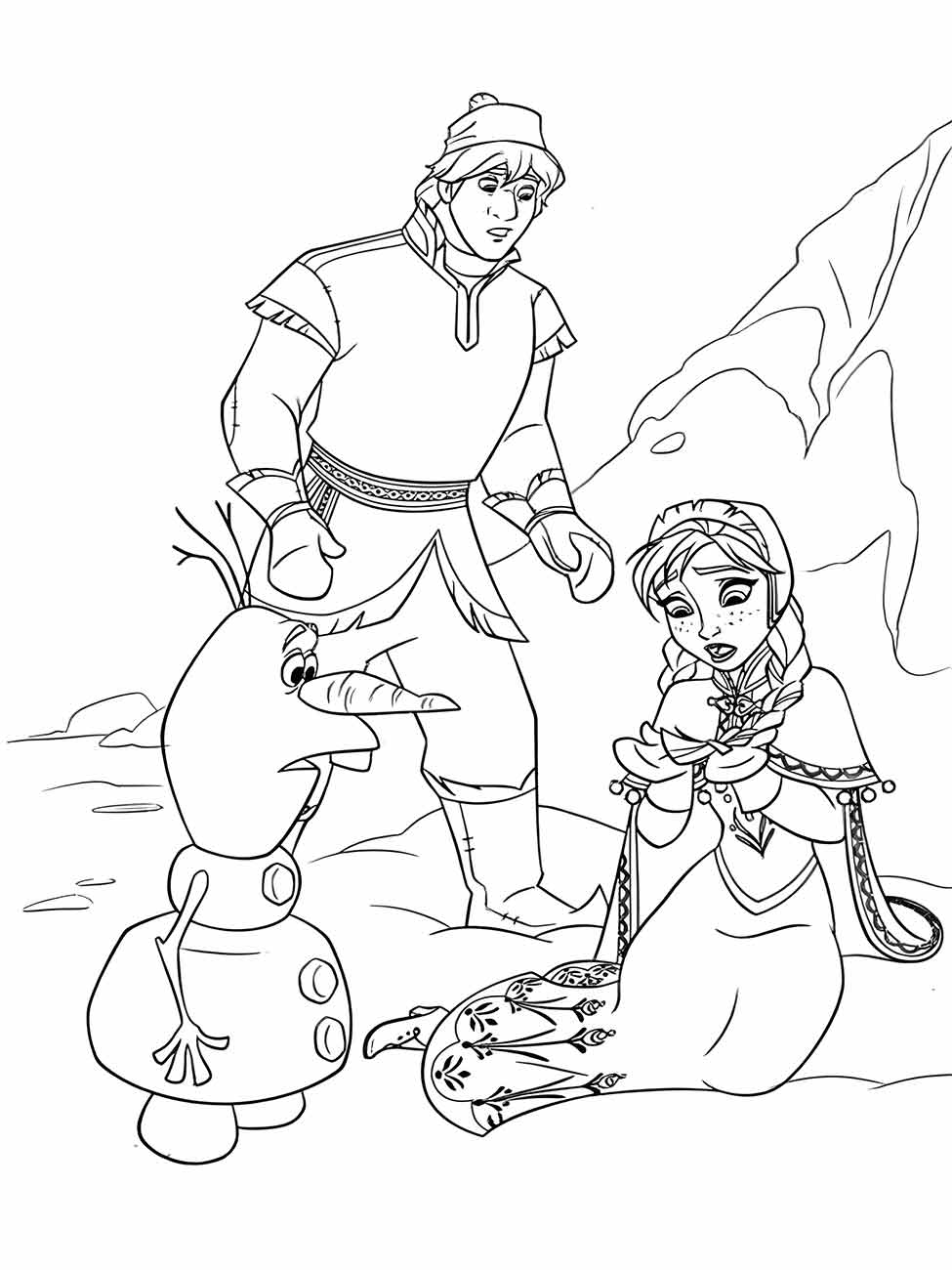 desenho da frozen para colorir 62