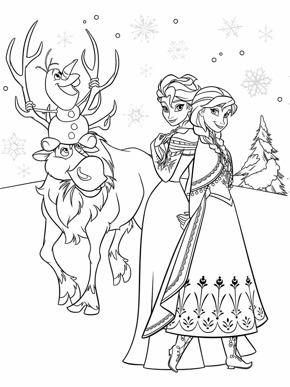 desenho da frozen para colorir 67