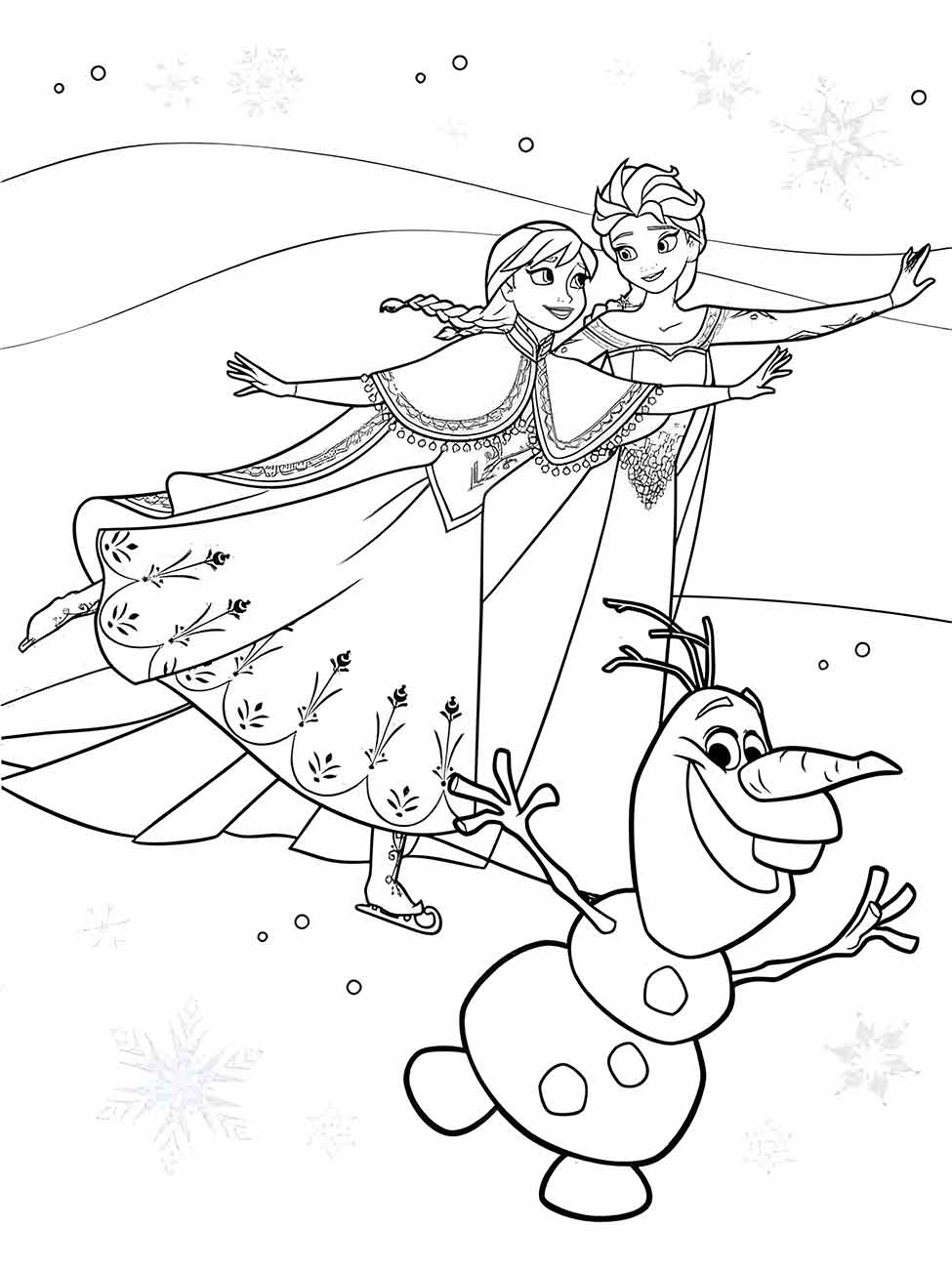 desenho da frozen para colorir 68