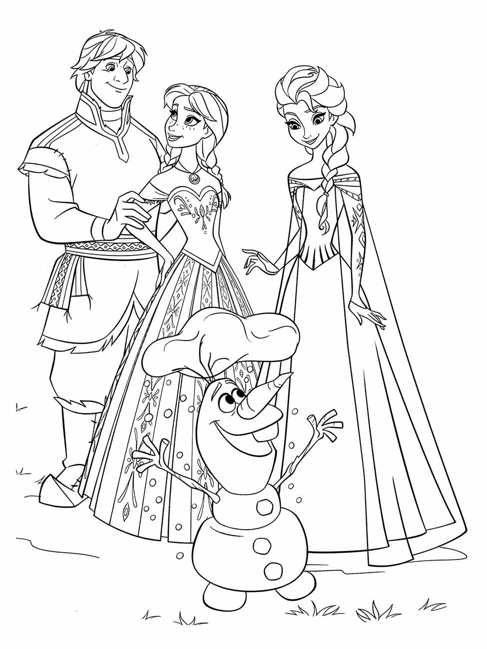 desenho da frozen para colorir 70