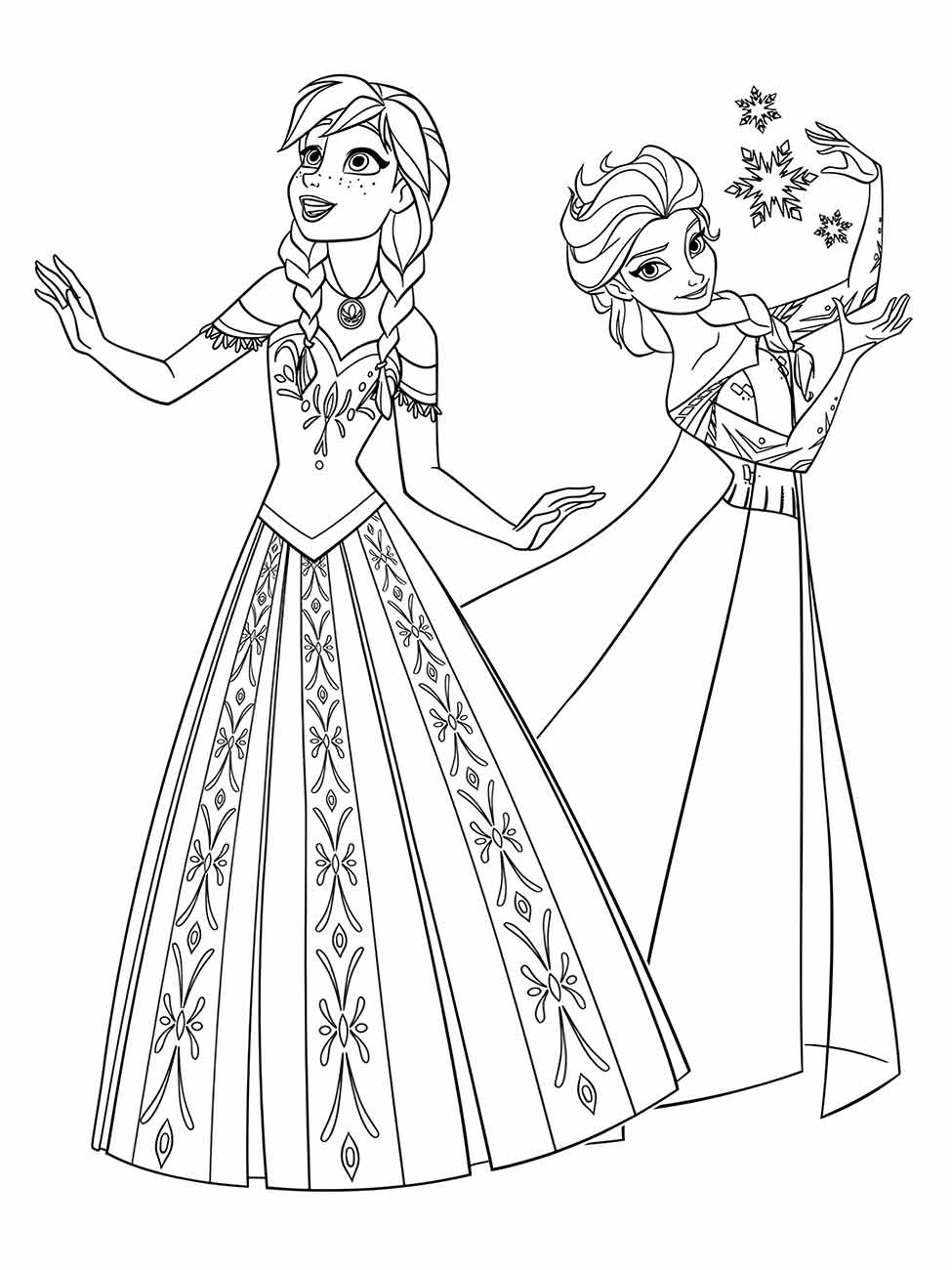 desenho da frozen para colorir 72