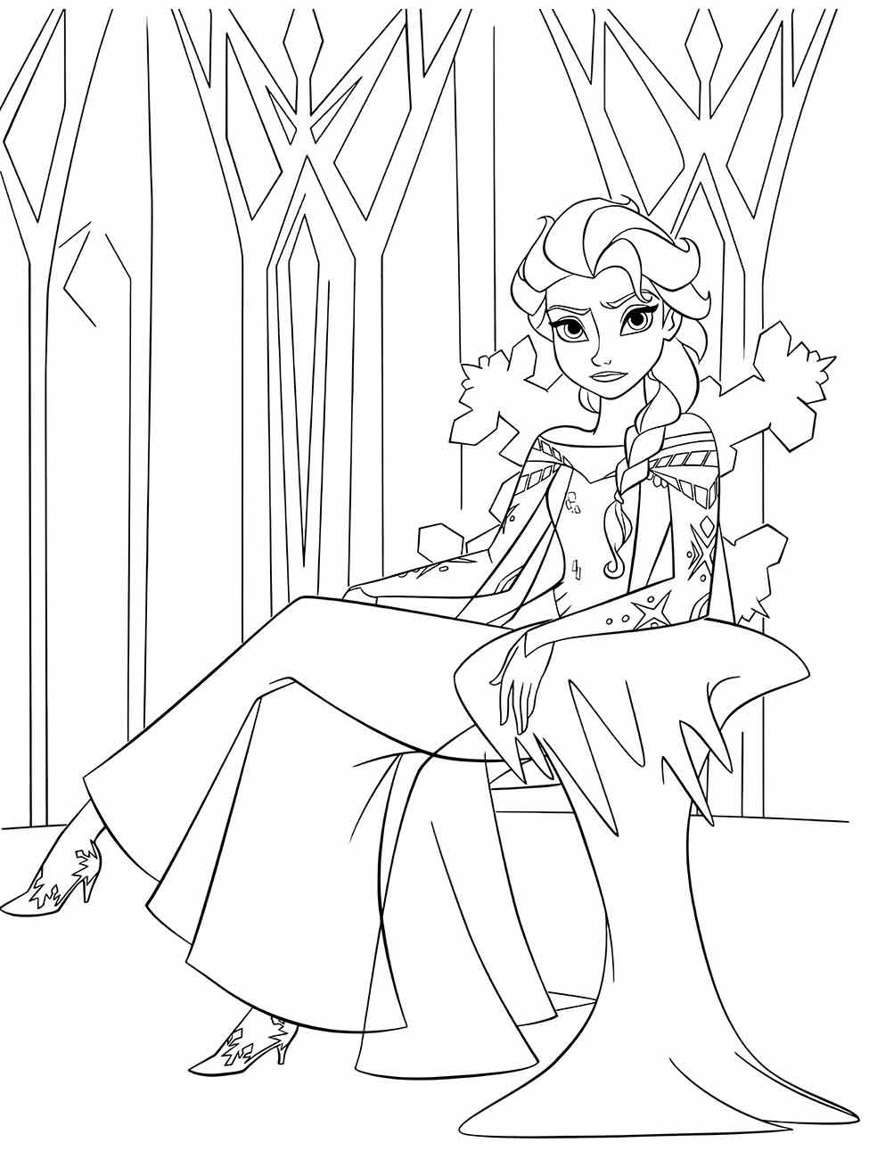 desenho da frozen para colorir 82