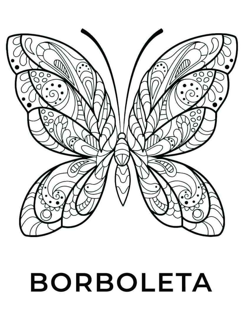 desenho de borboletas para colorir 83