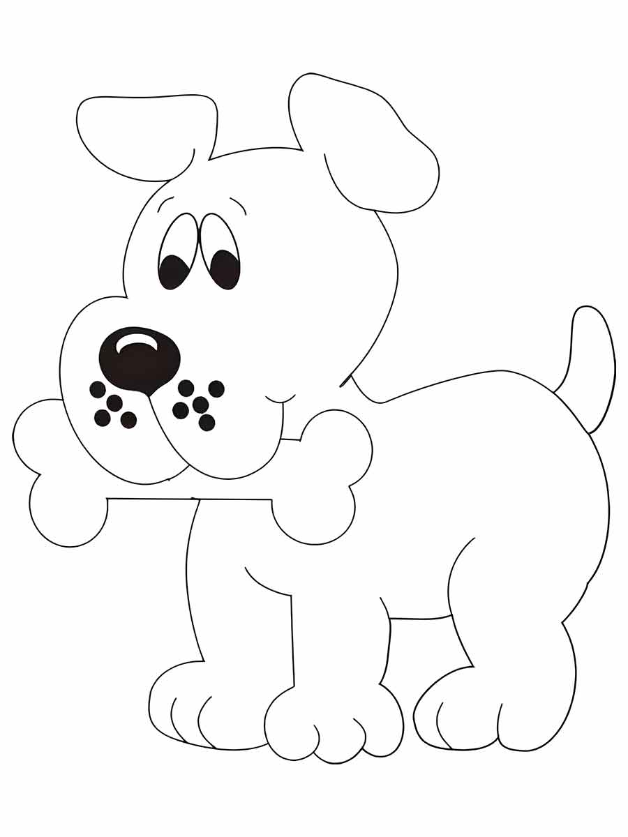 desenho de cachorro para colorir 44