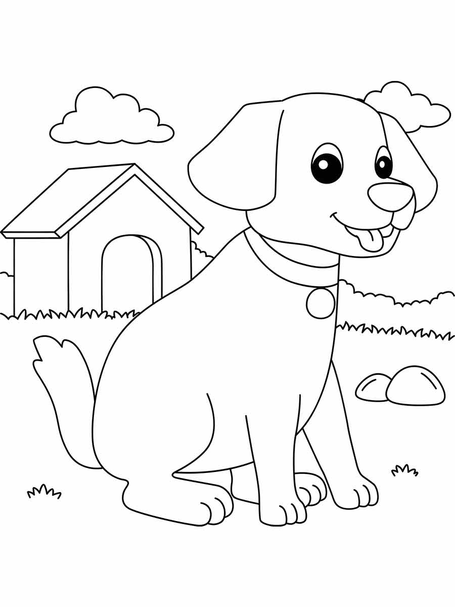 desenho de cachorro para colorir 46