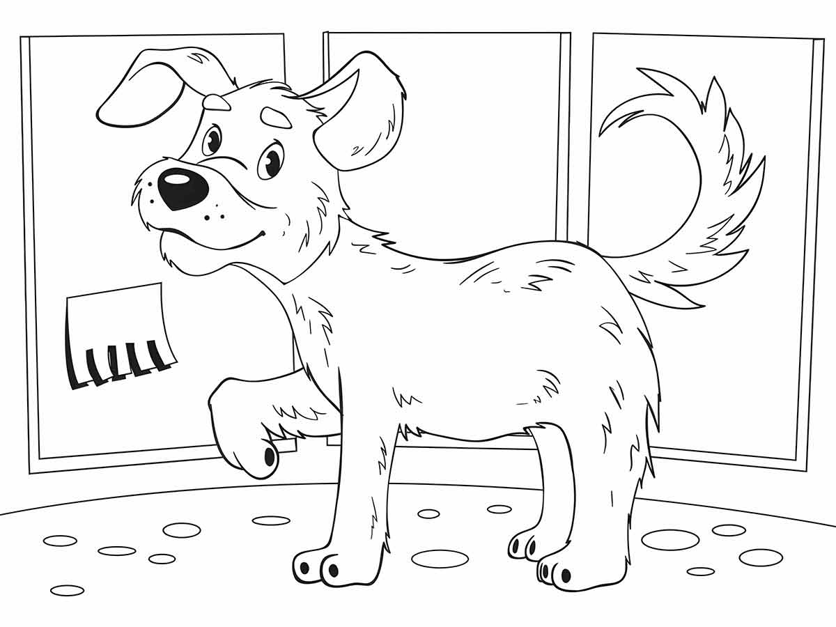 desenho de cachorro para colorir 56