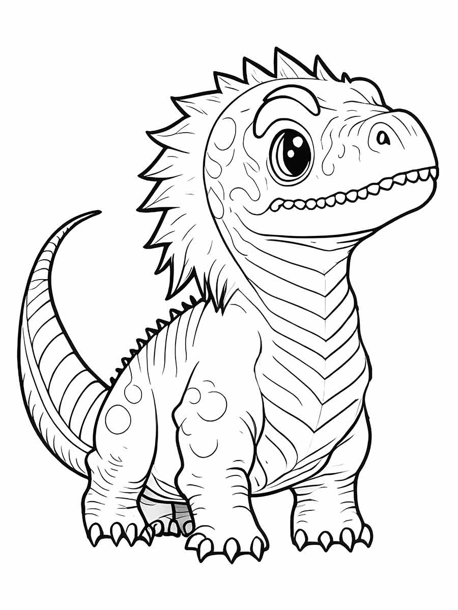 desenho de dinossauro para colorir 14