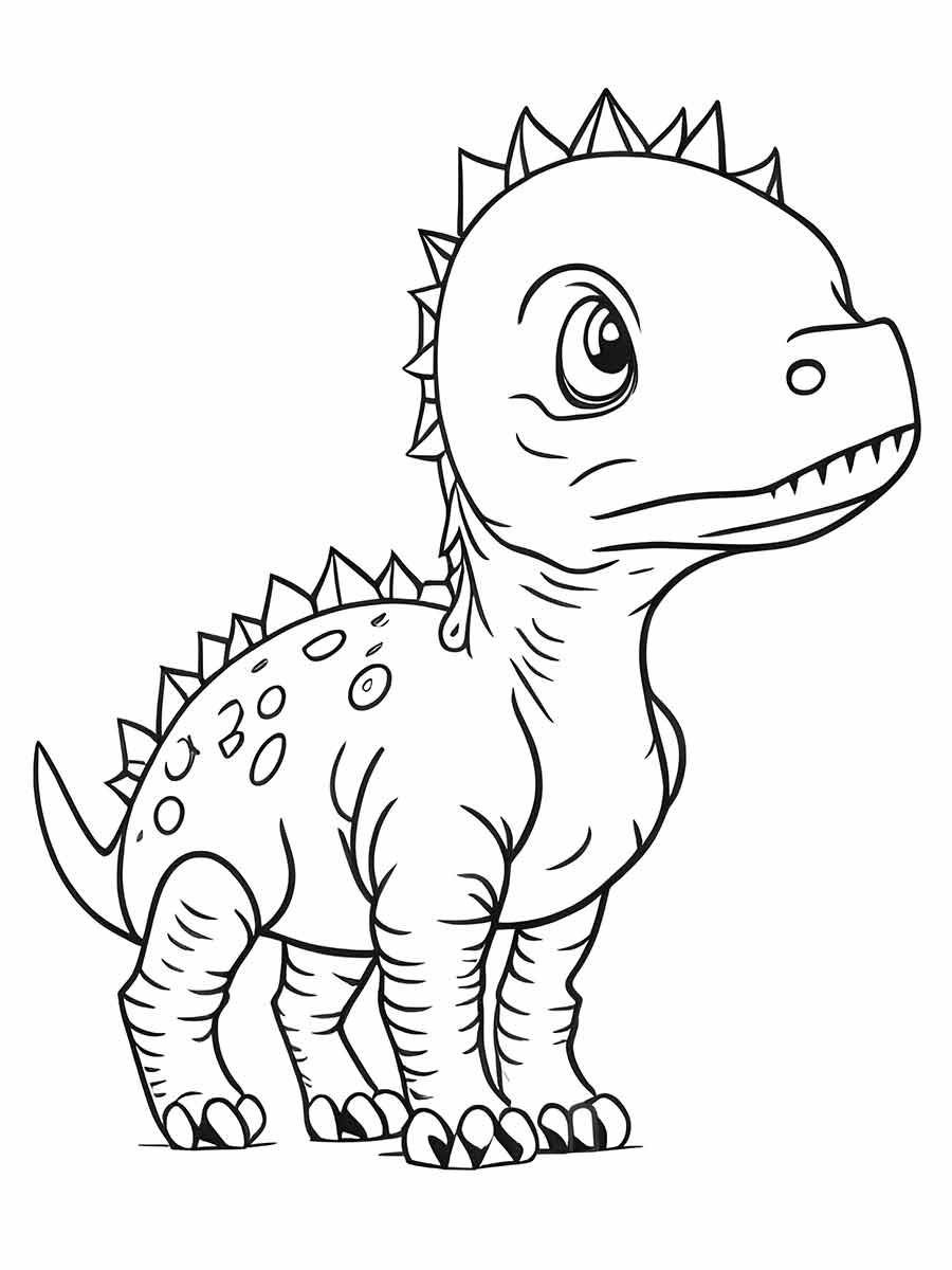 desenho de dinossauro para colorir 16