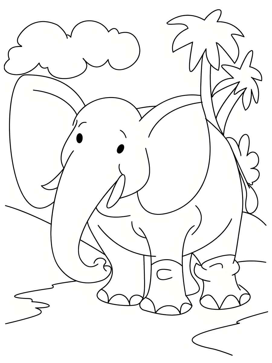 desenho de elefante para colorir 47