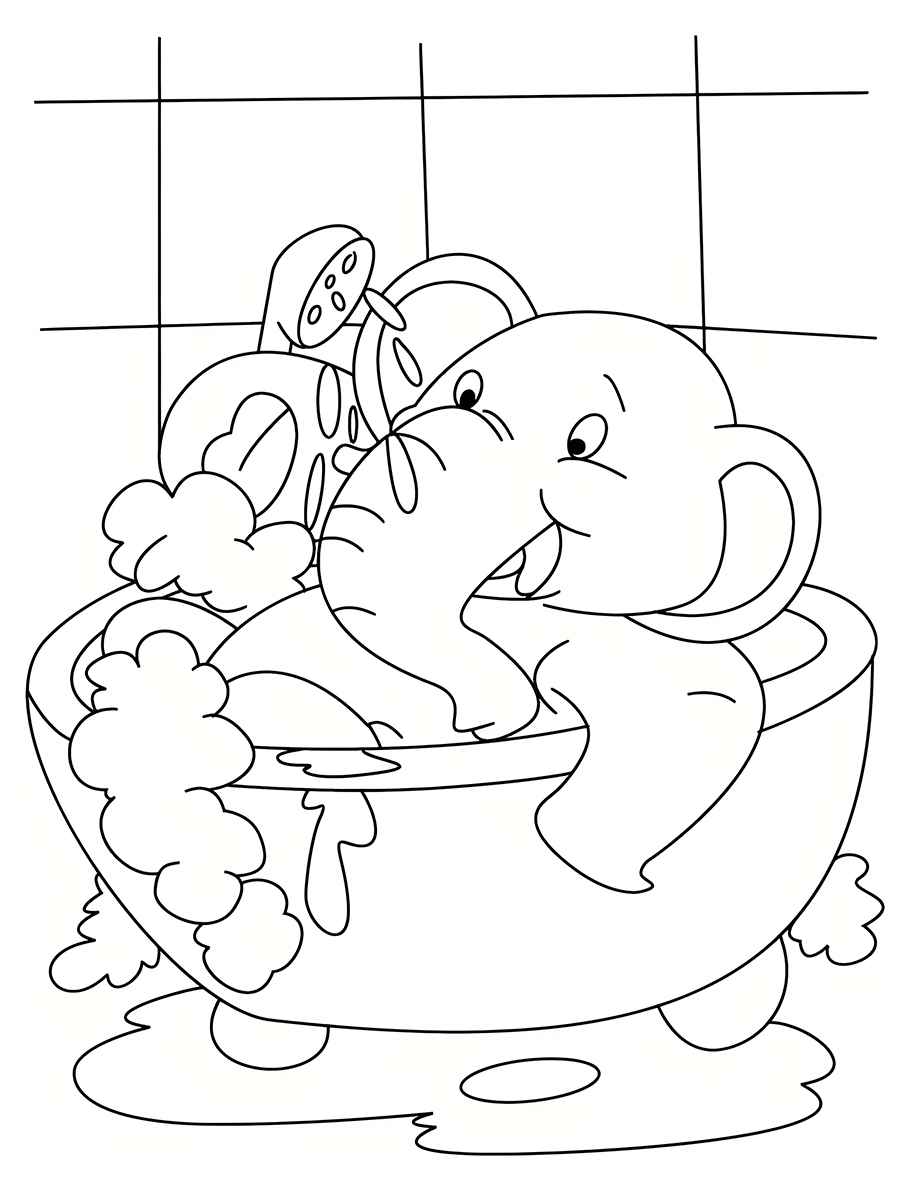 desenho de elefante para colorir 51