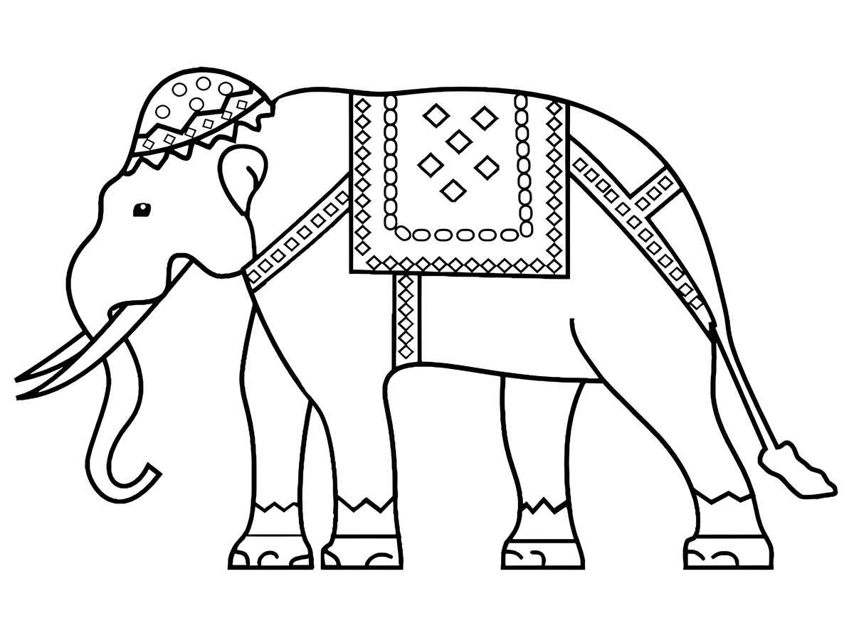 desenho de elefante para colorir 52