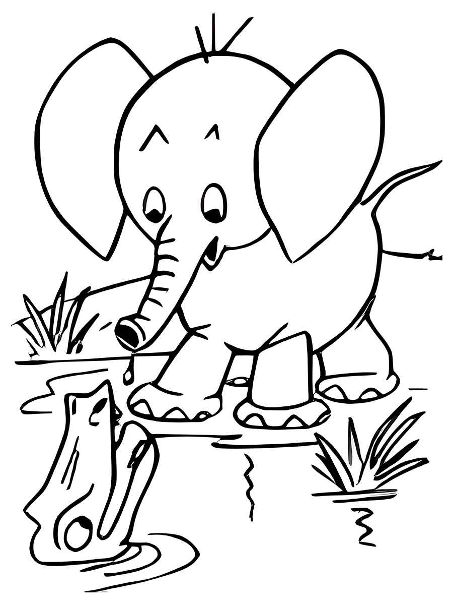 desenho de elefante para colorir 55