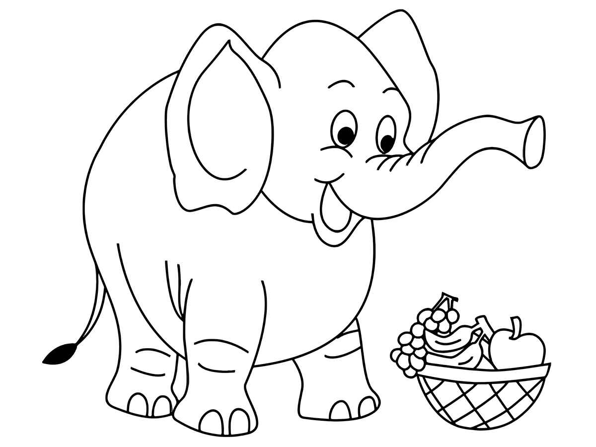 desenho de elefante para colorir 58