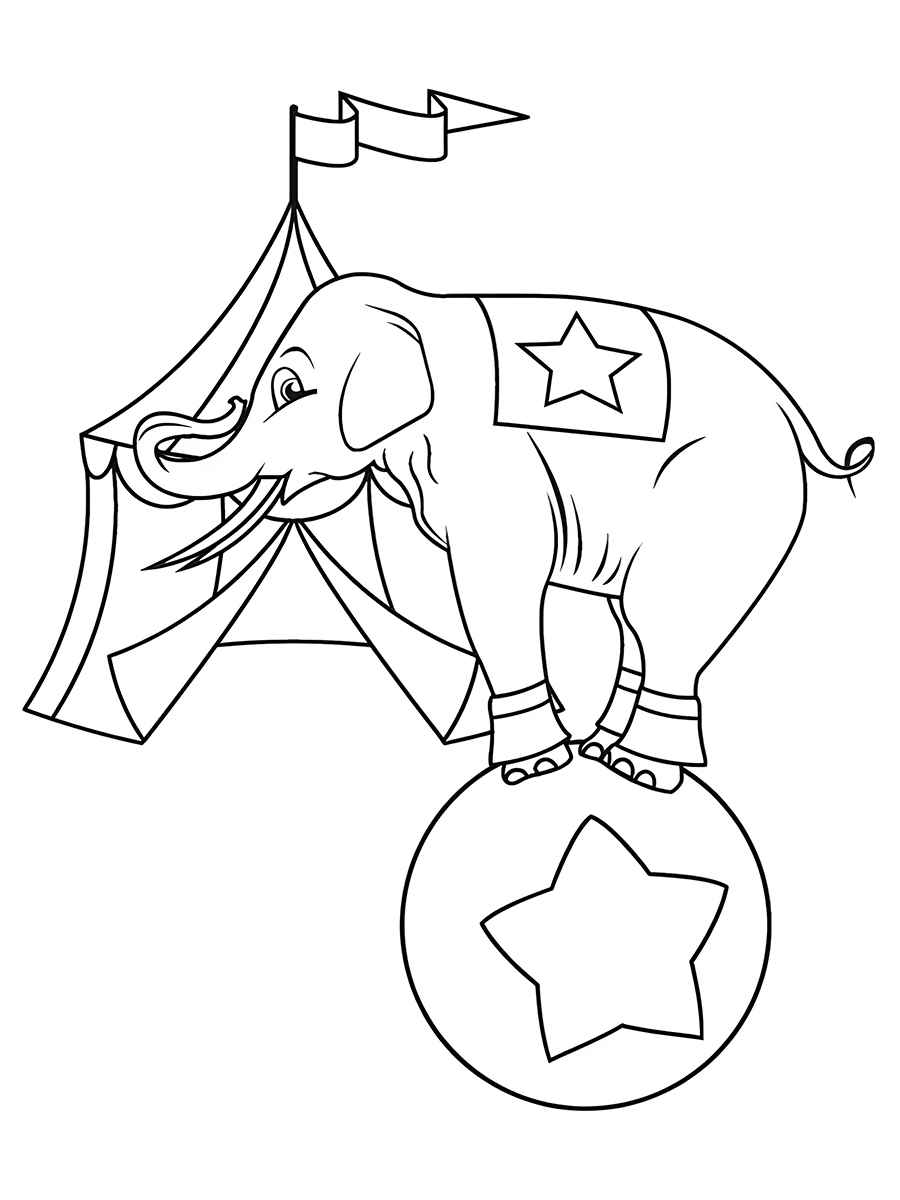 desenho de elefante para colorir 62