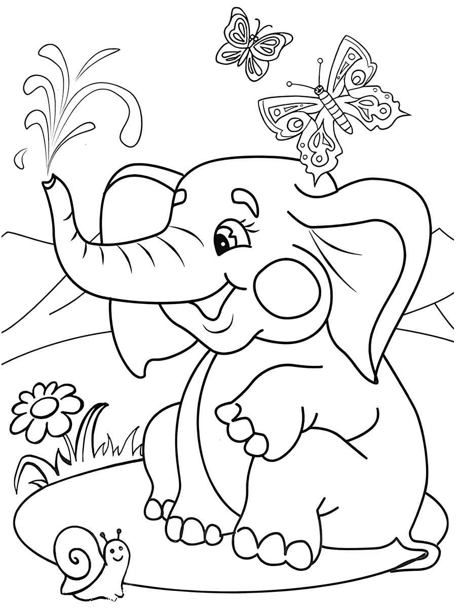 desenho de elefante para colorir 66