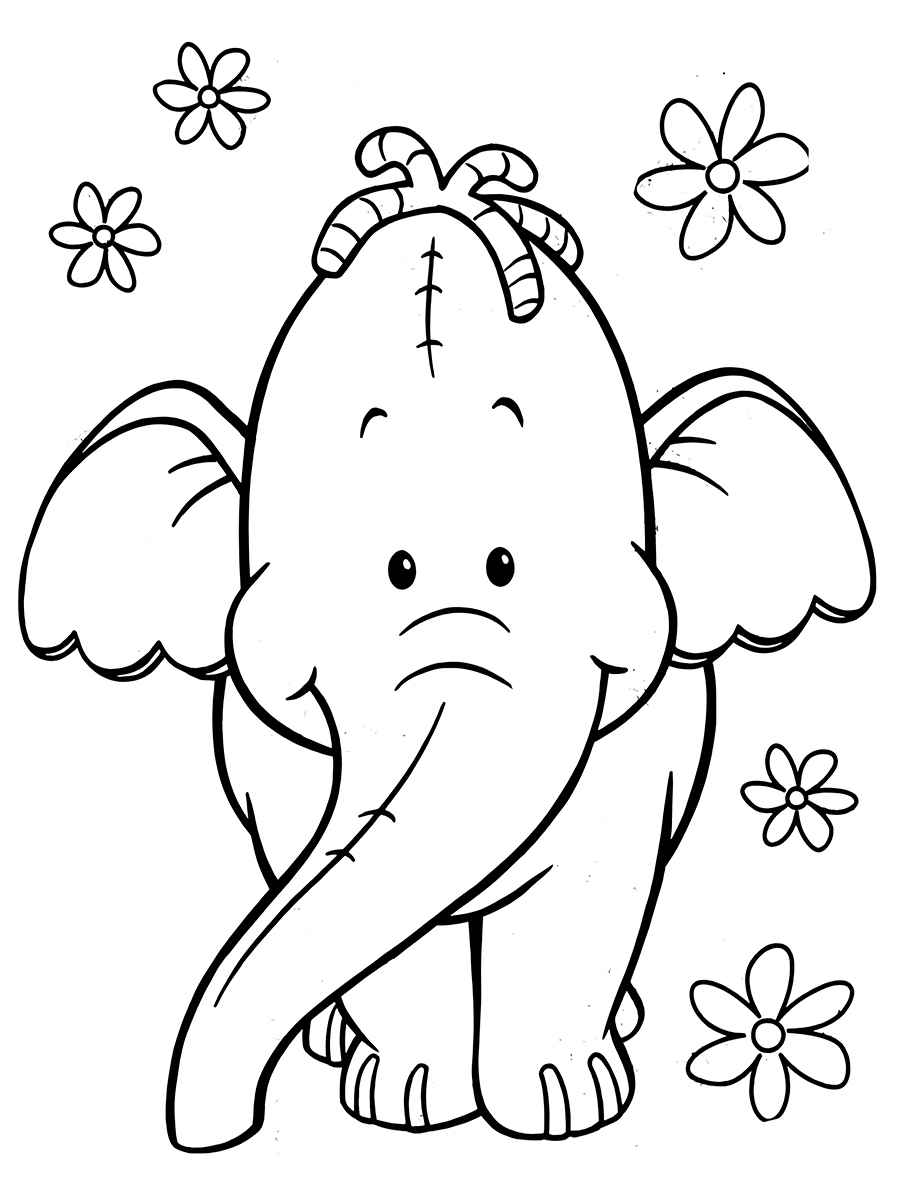 desenho de elefante para colorir 67