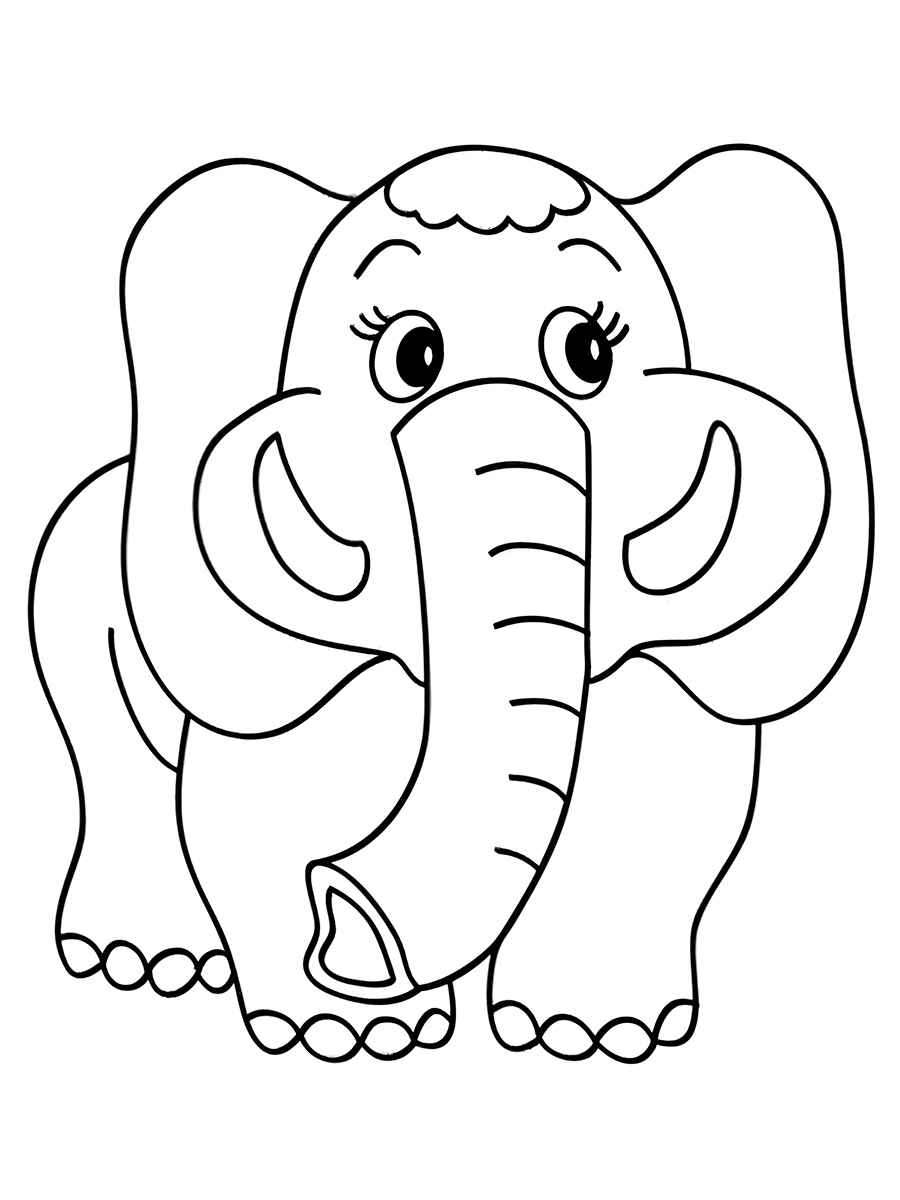 desenho de elefante para colorir 75