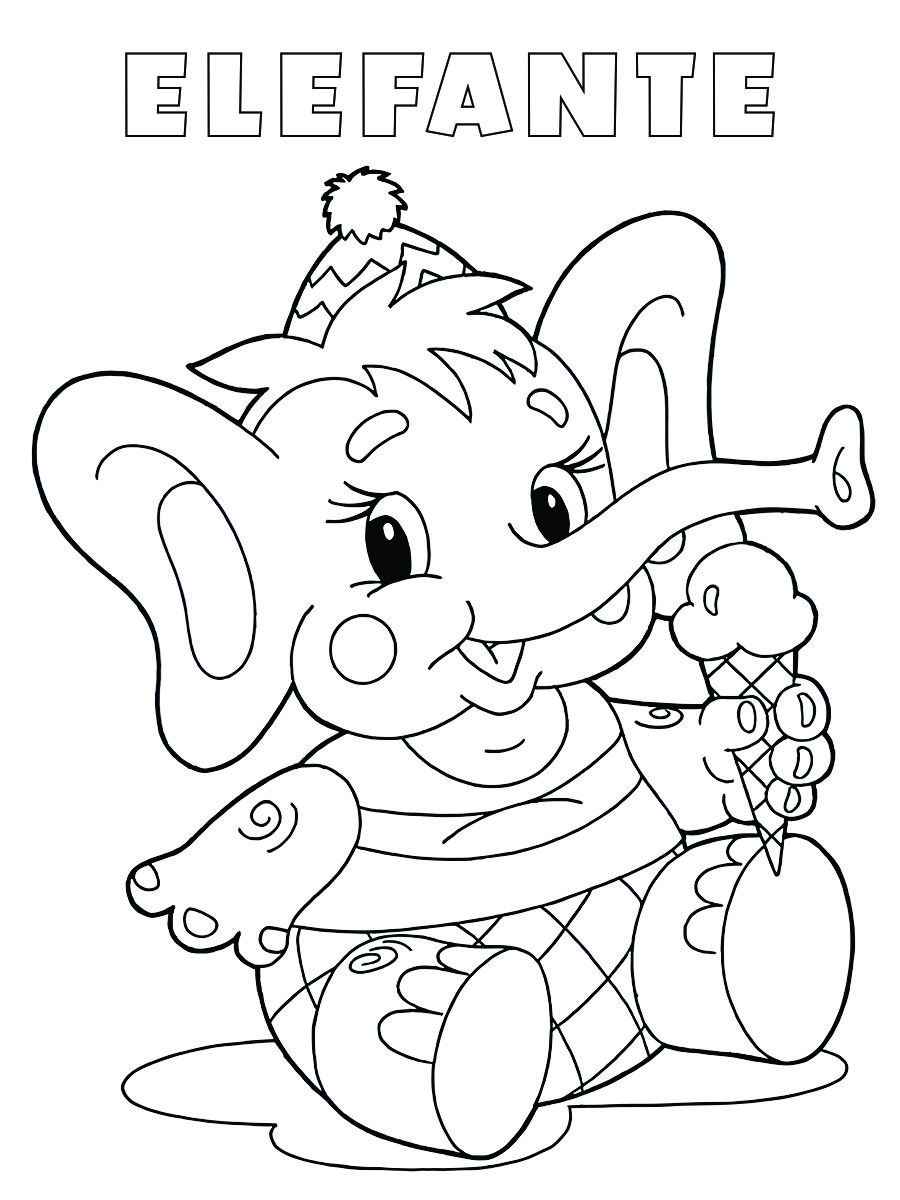 desenho de elefante para colorir 76