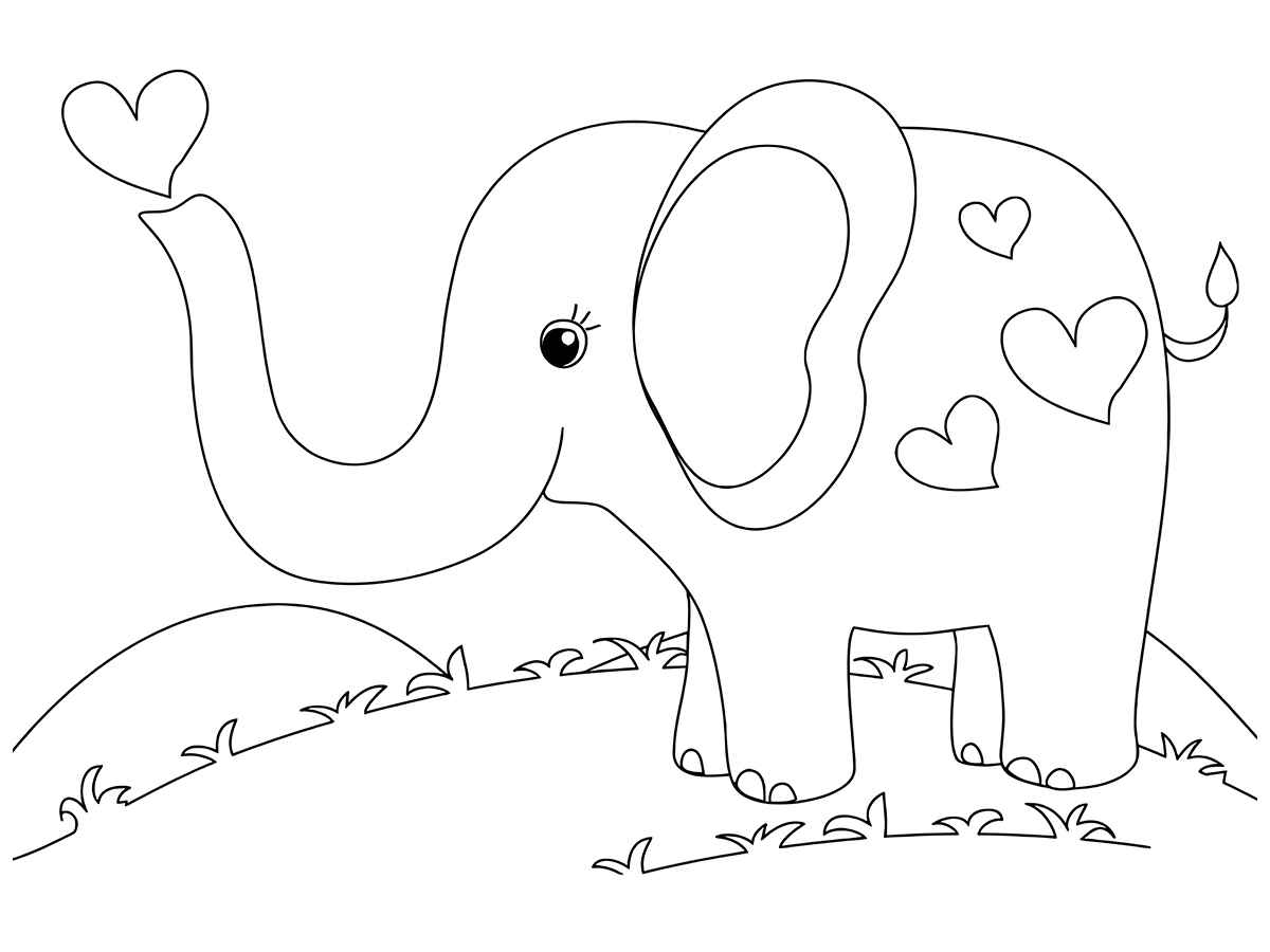 desenho de elefante para colorir 82