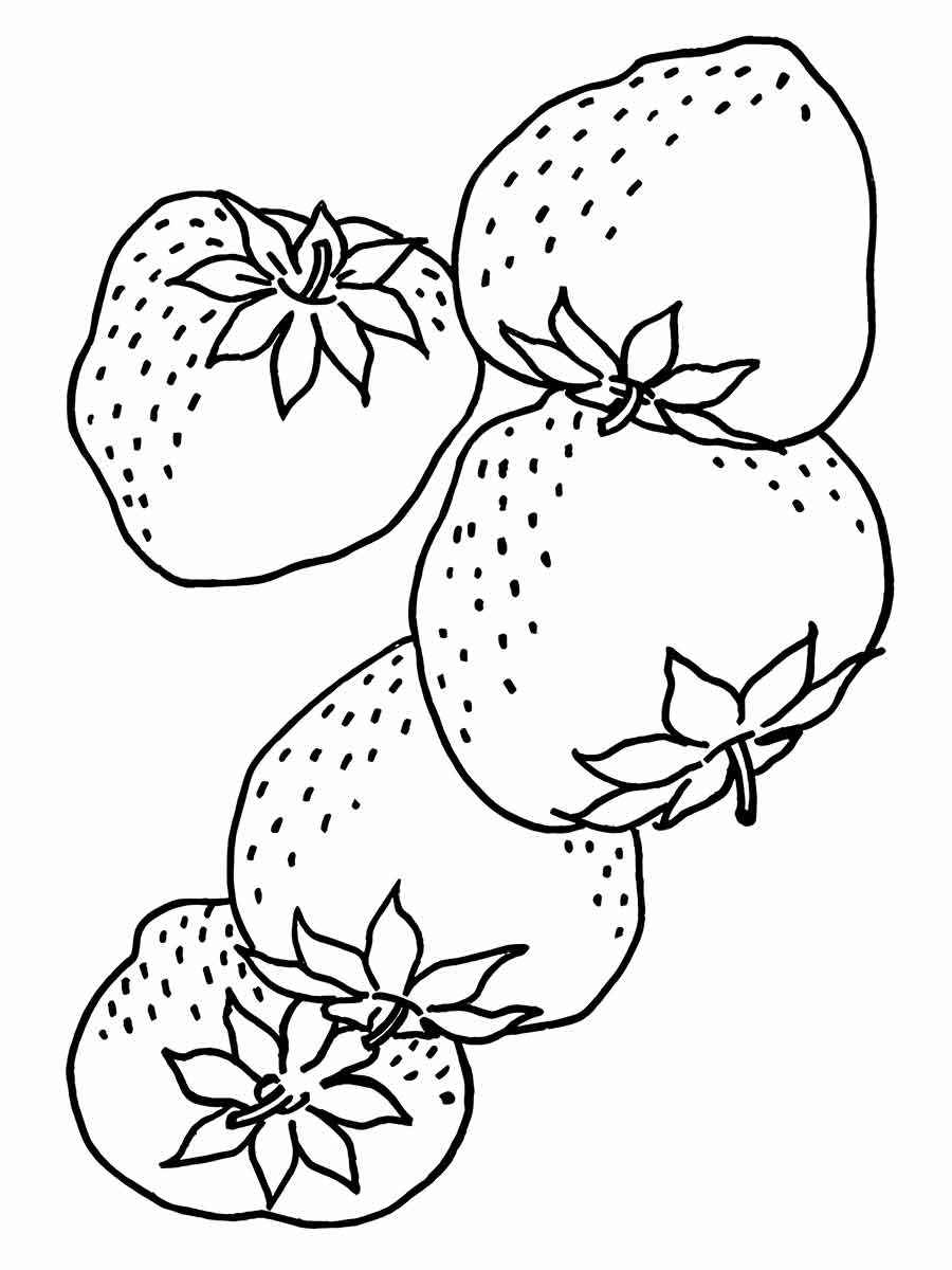 desenho de morango para colorir 4