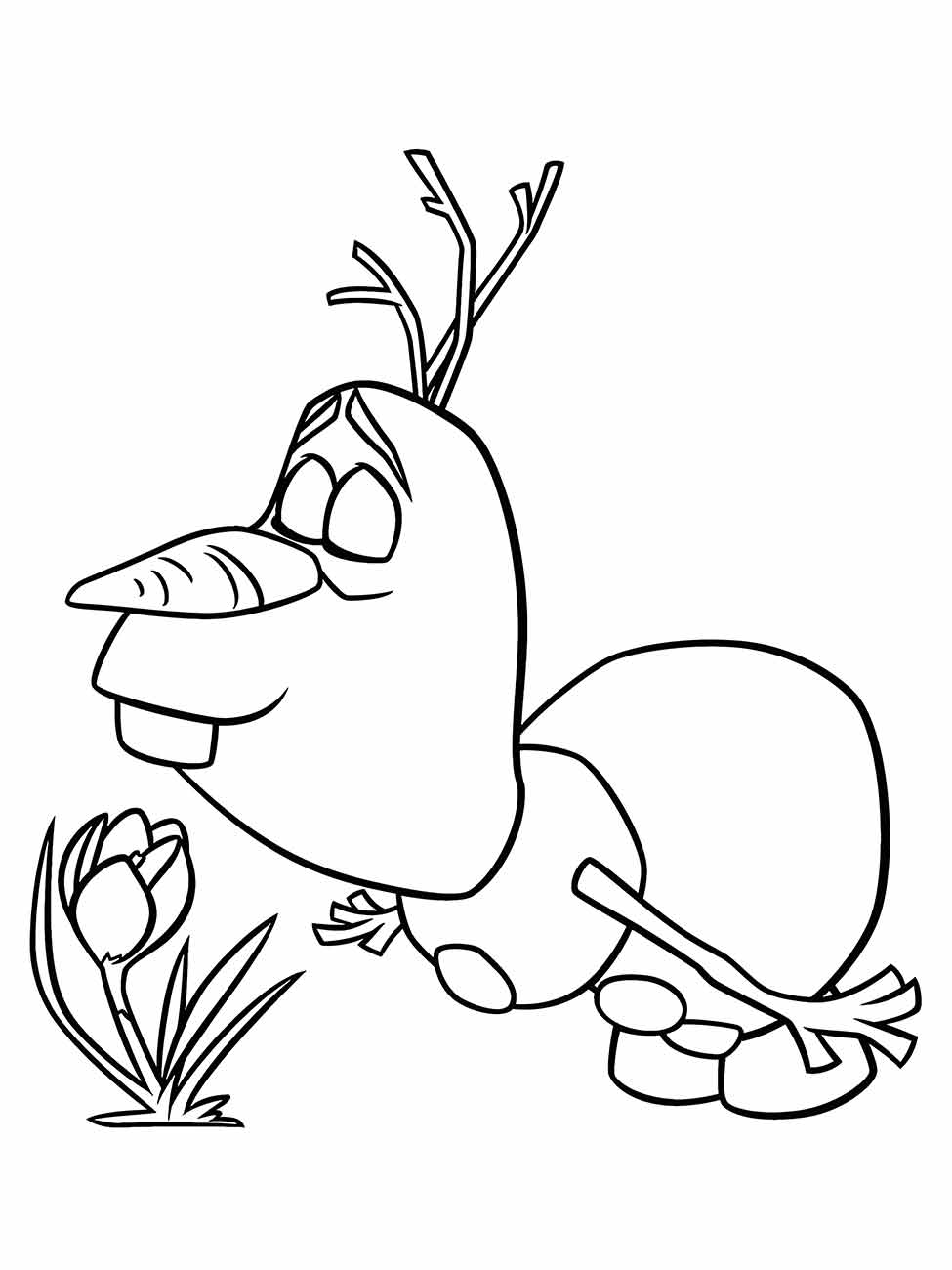 desenho de olaf para colorir 2