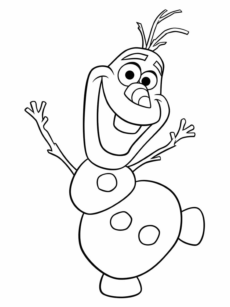 desenho de olaf para colorir 4