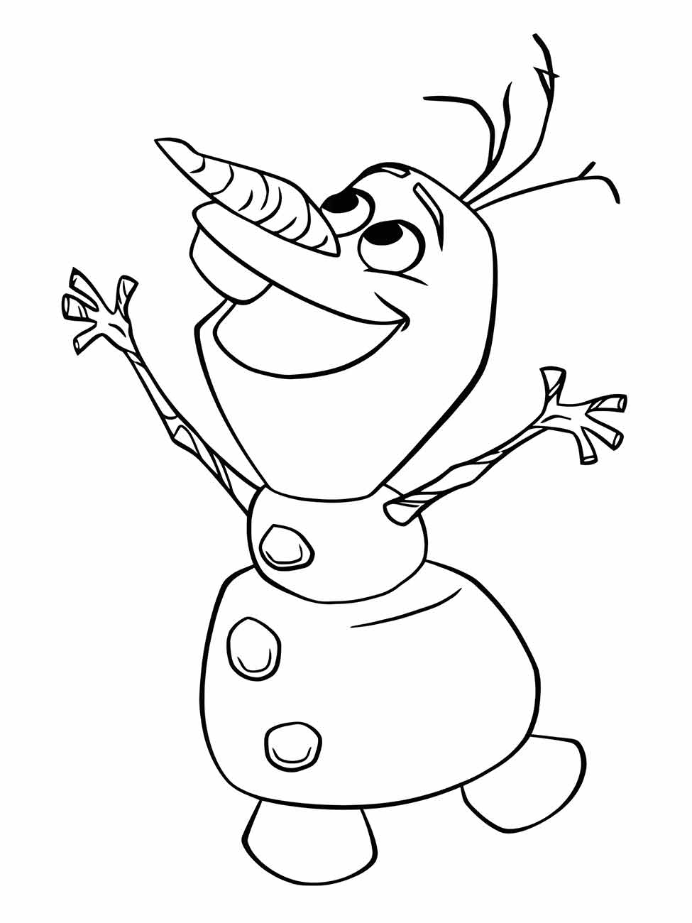 desenho de olaf para colorir 5